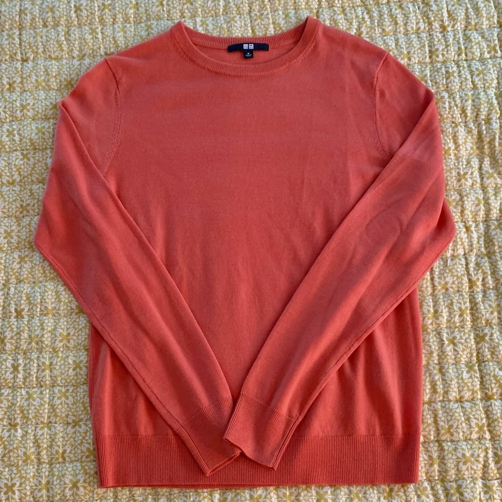 Uniqlo Orange Wool Sweater